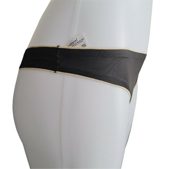 Maidenform Decadence Pant Collection Thong Panty Black M/6 40121 HTF Discontinue - Picture 2 of 7